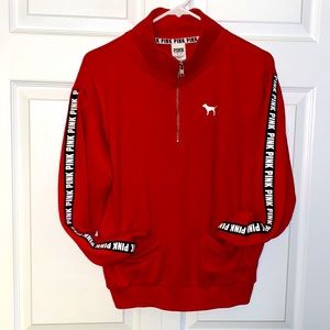 Women’s size small PINK 1:4 zip sweatshirt